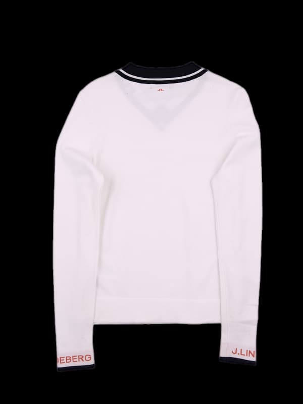 레이온 소매 포인트 긴팔니트