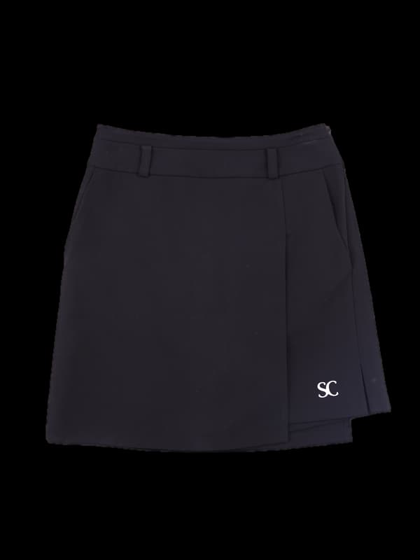 로고 랩 스커트 반바지