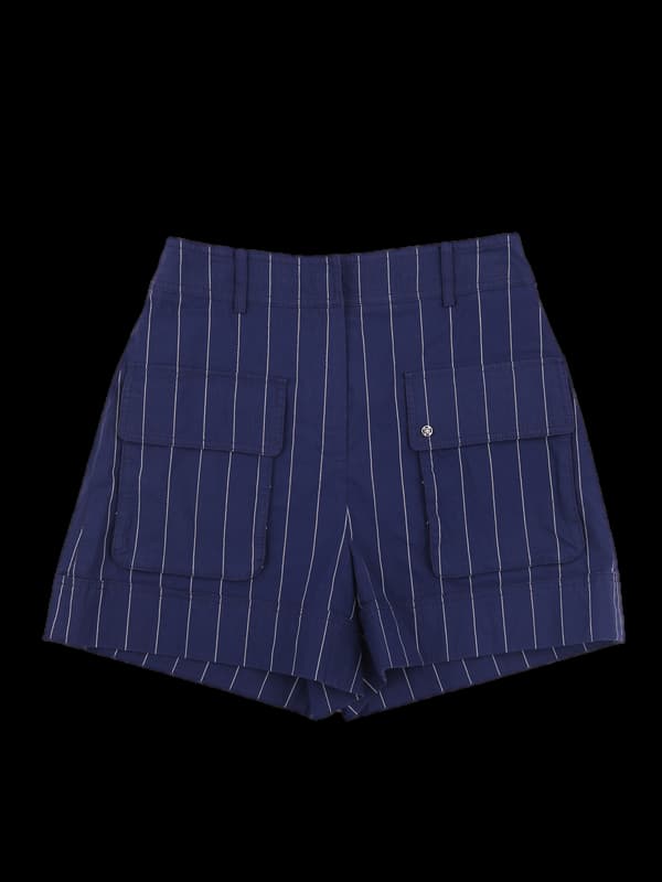 투포켓 스트라이프 반바지 