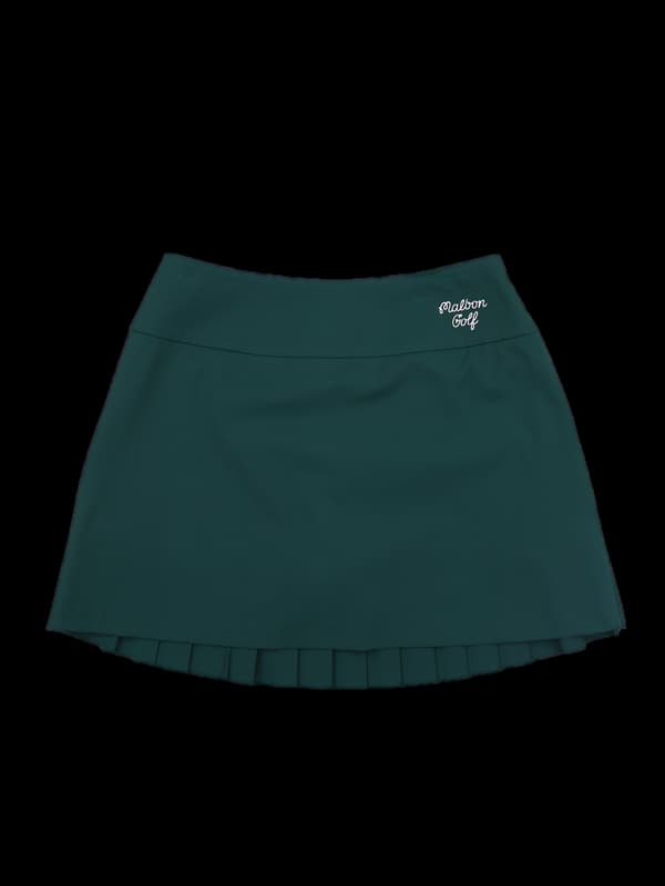 빅로고 플리츠 스커트