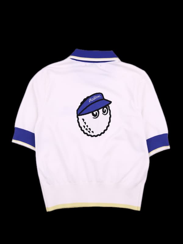 배색 카라 반팔니트