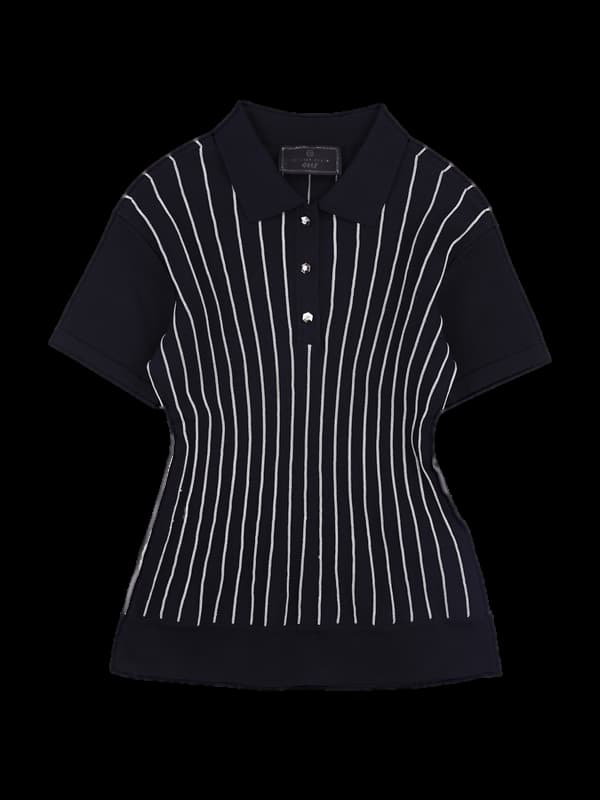 나일론 스트라이프 카라 반팔