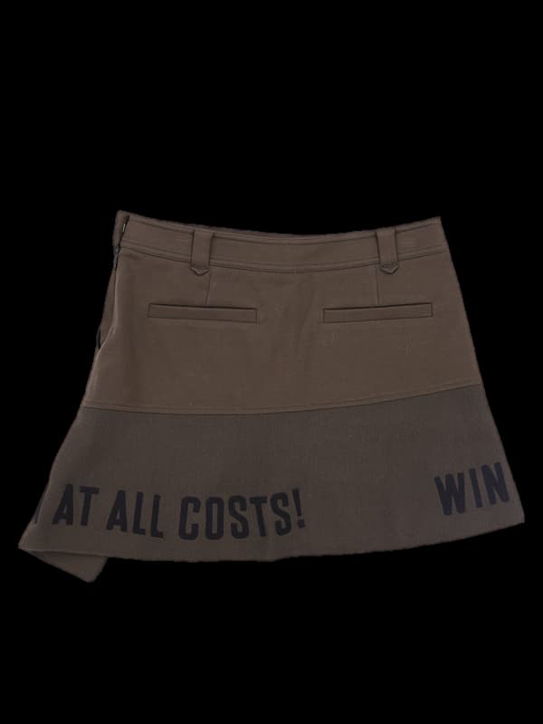 니트 언발 스커트