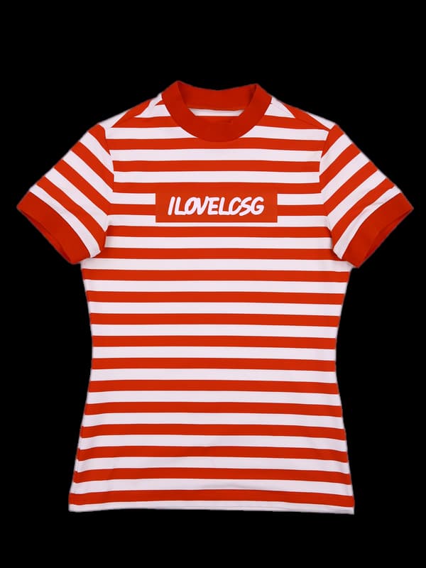 스트라이프 반팔티