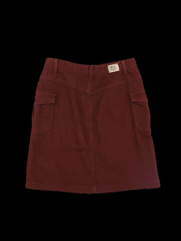 데님 미디스커트