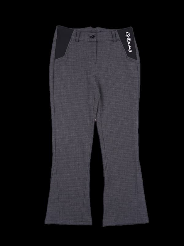 기모 체크 롱팬츠