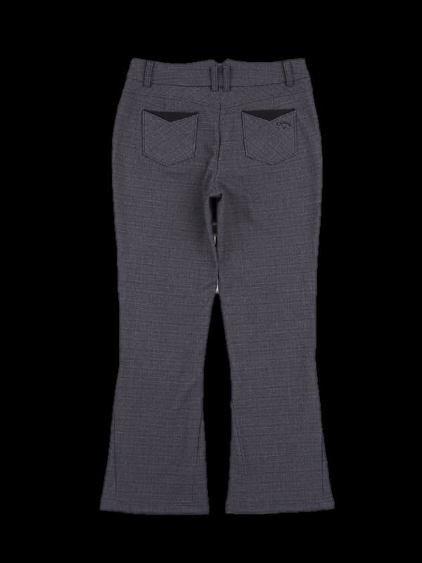 기모 체크 롱팬츠