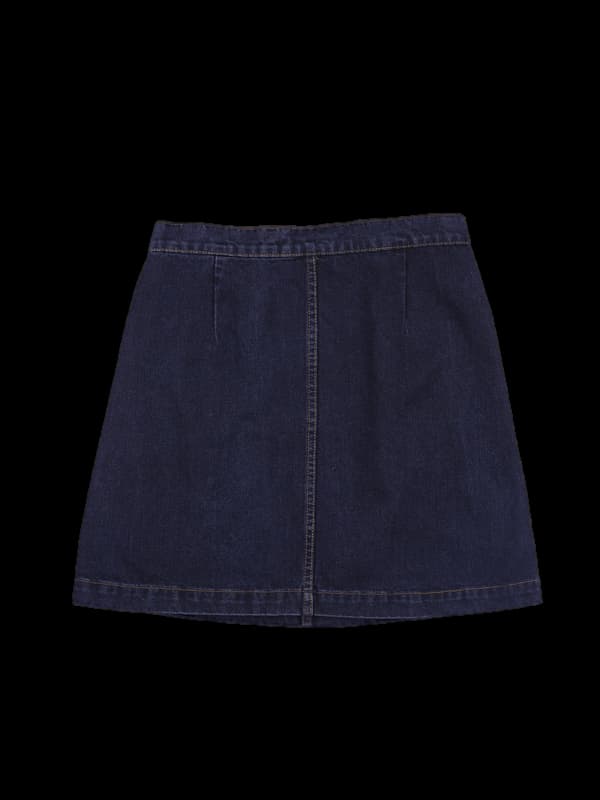 버튼 데님스커트