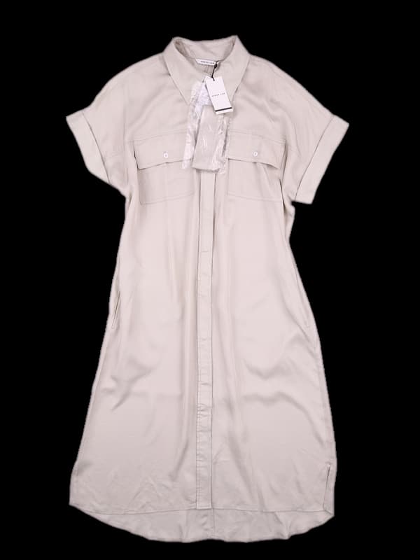 실크 셔츠원피스