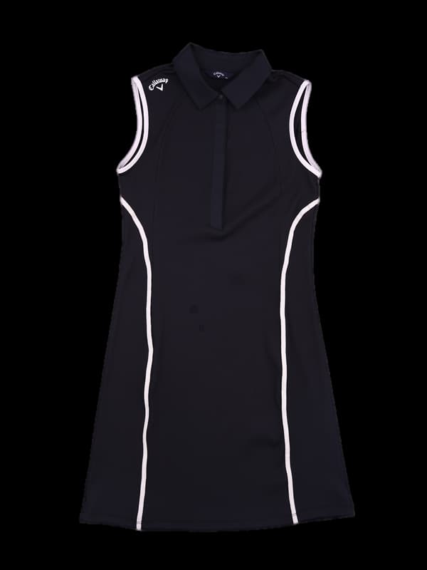 카라 민소매 원피스