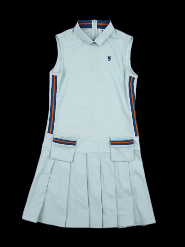 카라 민소매 원피스