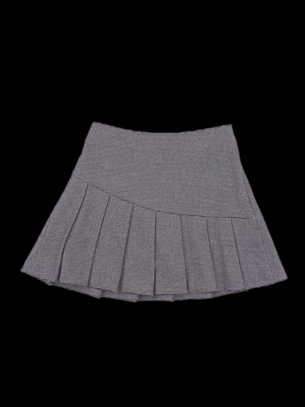 체크 플리츠스커트