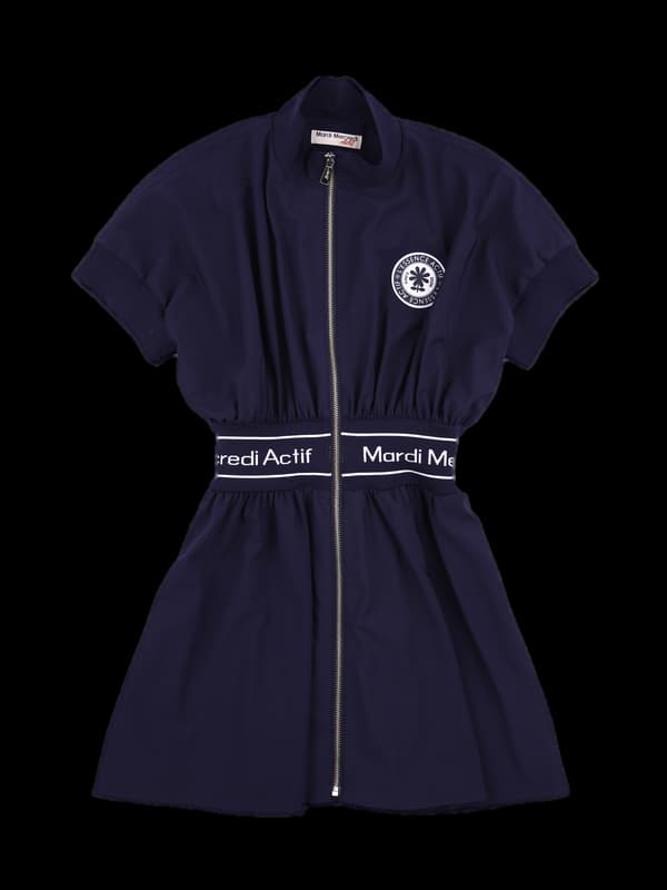 반팔 지퍼 원피스