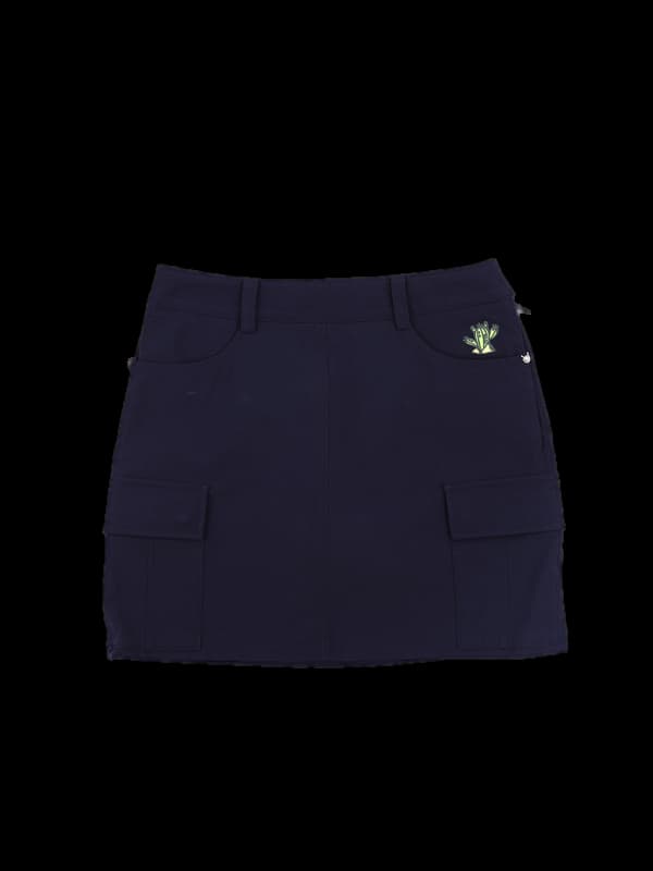 면 포켓 스커트