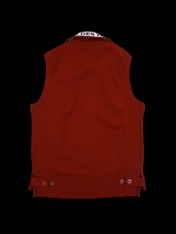 지퍼 니트 베스트 가디건