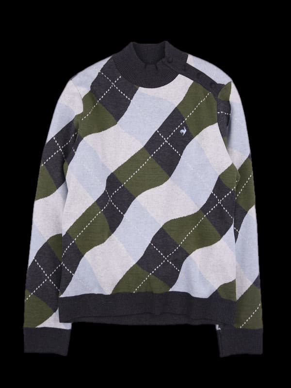 방풍 아가일니트