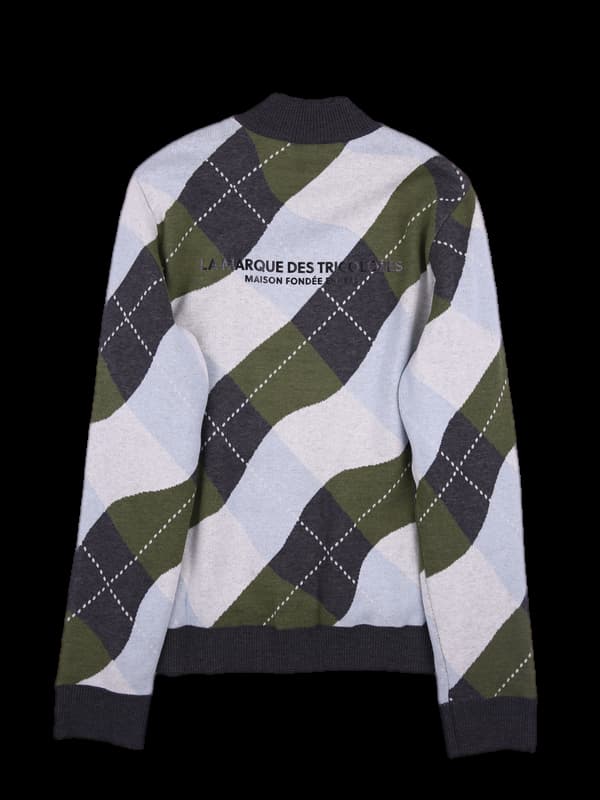 방풍 아가일니트