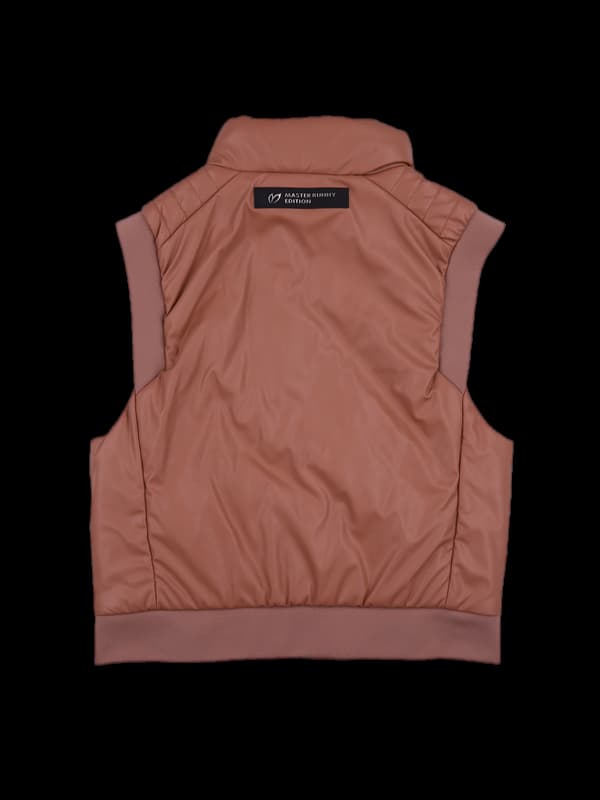 가죽 패딩 베스트