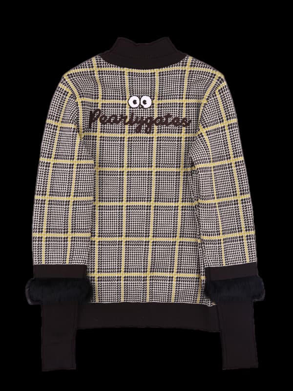 방풍 체크 폴로니트