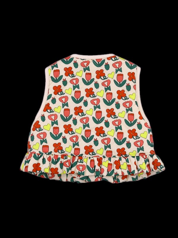 누빔 프릴 패딩