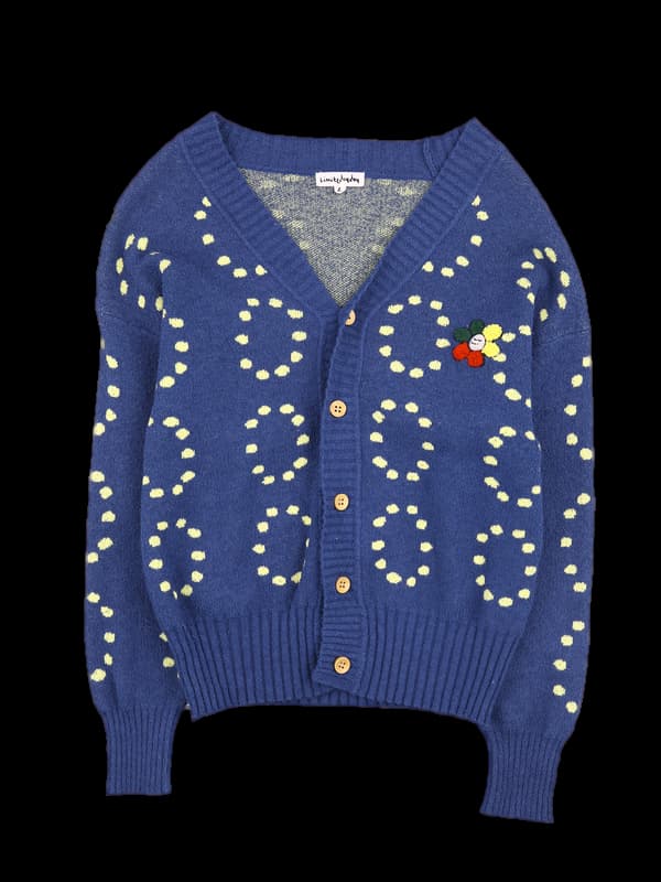 [키즈] 도트 브이넥 가디건