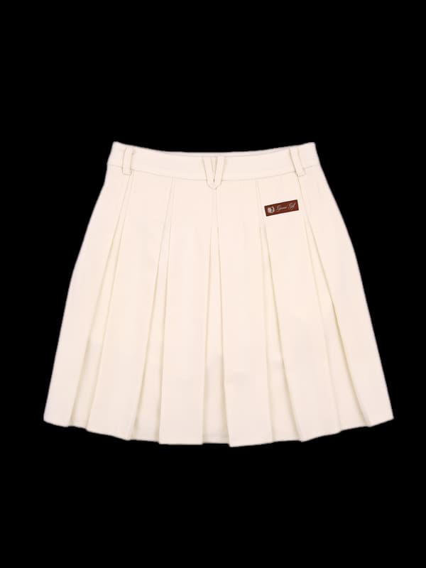 벨트 플리츠 스커트