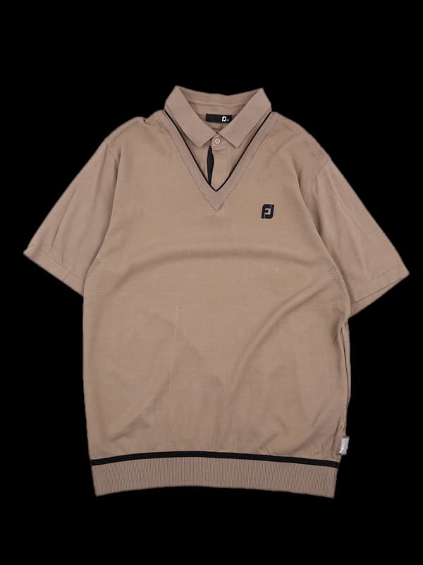 [남성] 브이넥 카라반팔니트