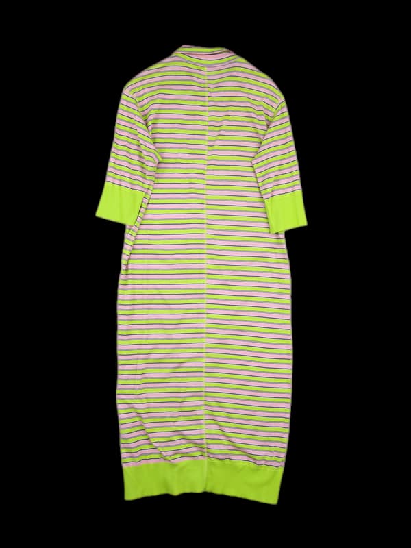 스트라이프 반팔 원피스