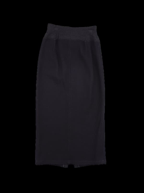 단추 니트스커트