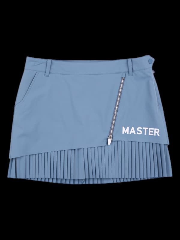 지퍼 플리츠 스커트