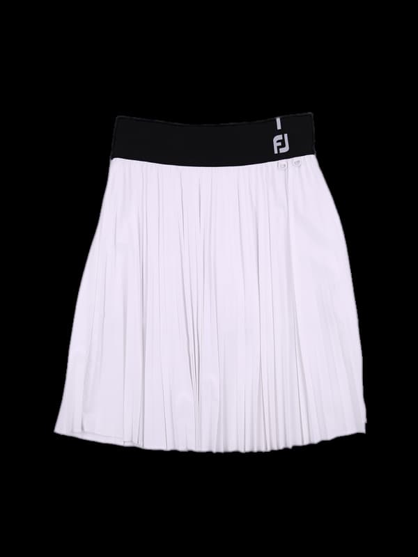 미디 플리츠 스커트