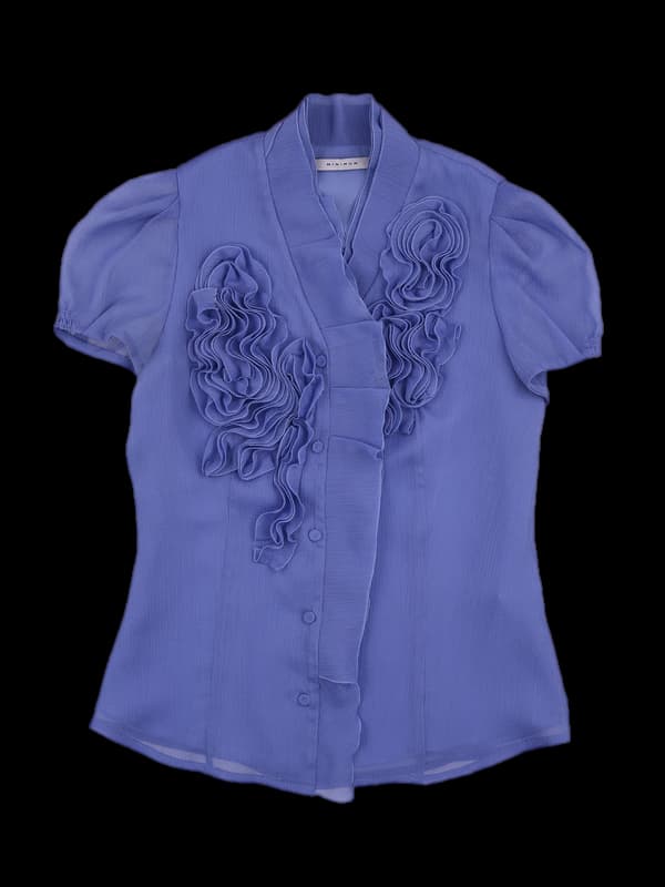 플라워 블라우스