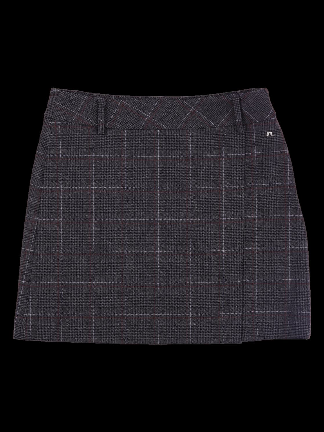울 체크 스커트