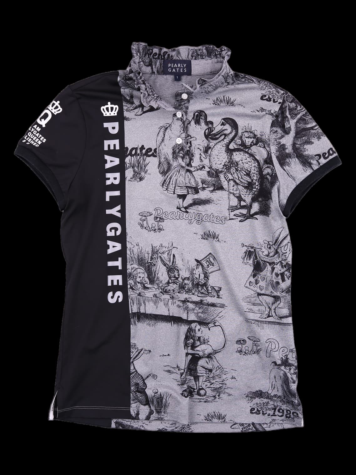 프릴 카라 반팔티