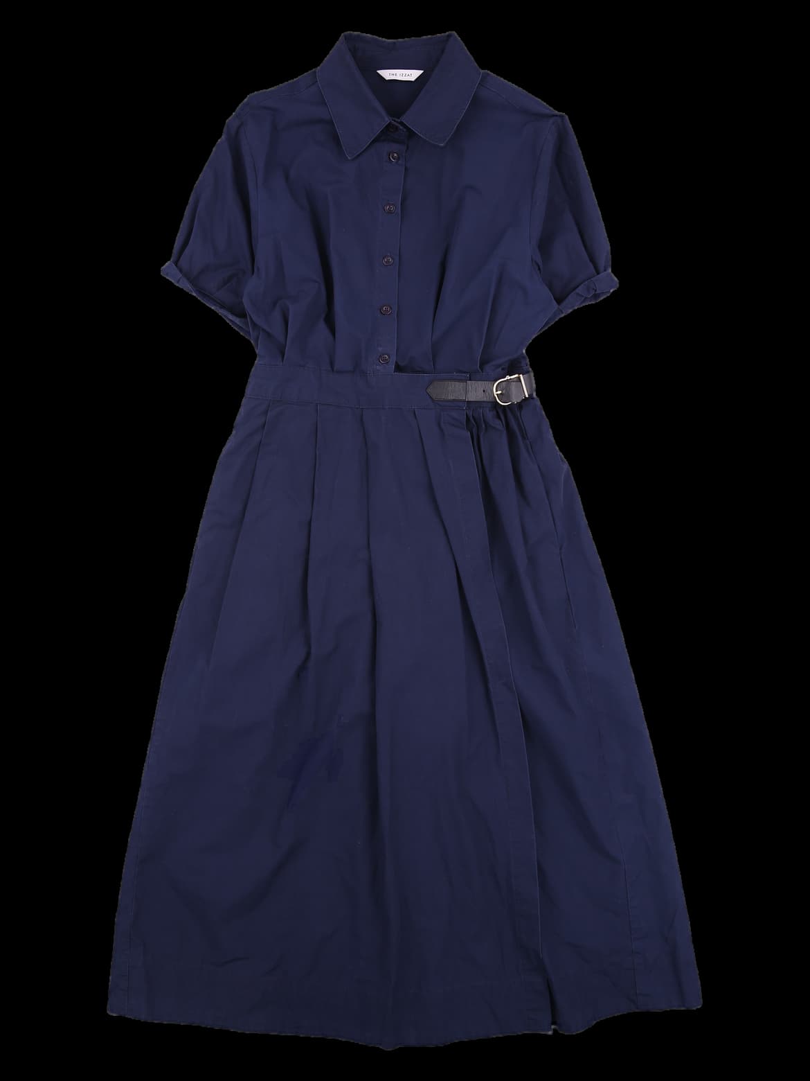 반팔 벨트 원피스