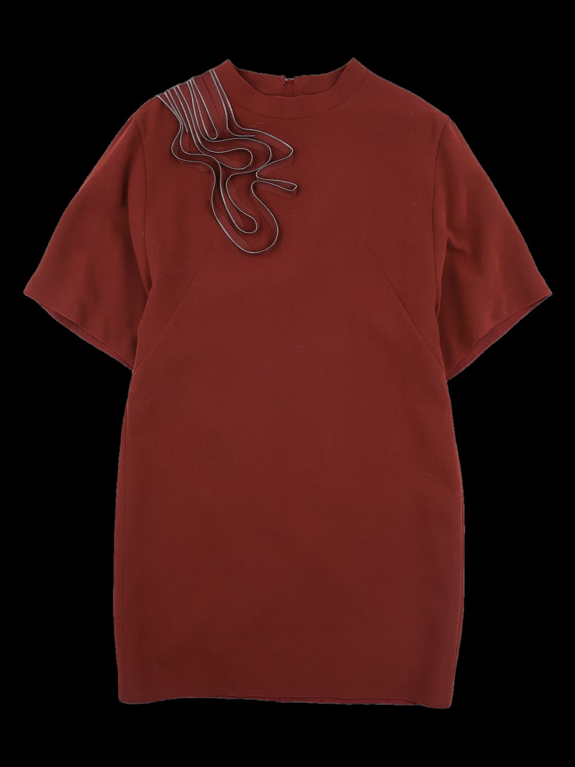 지퍼 디테일 원피스