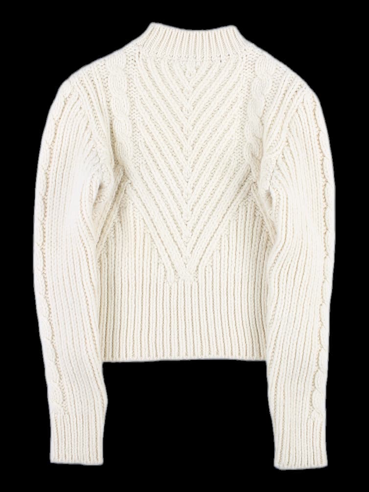 하이넥 긴팔 니트