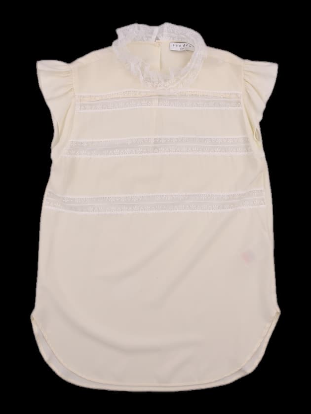 레이스 민소매 블라우스