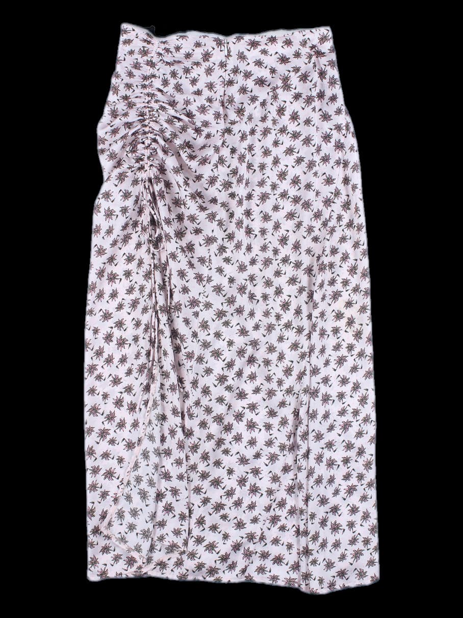 사이드 스트링 롱 스커트