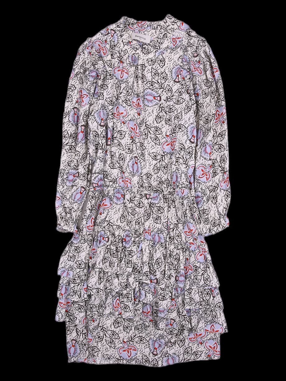 프릴 긴팔 원피스