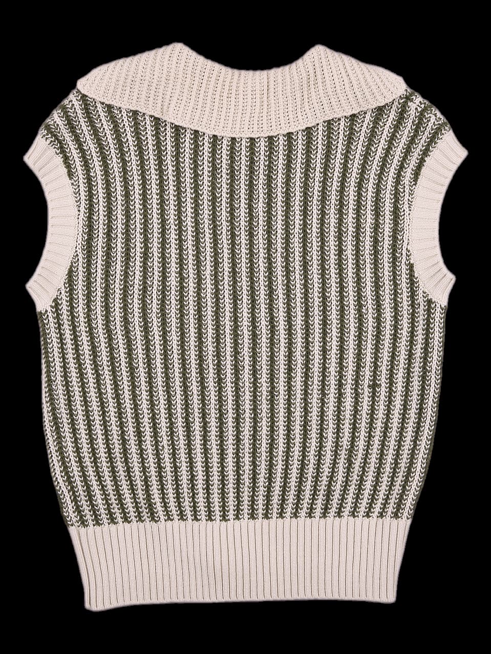 브이넥 니트 베스트