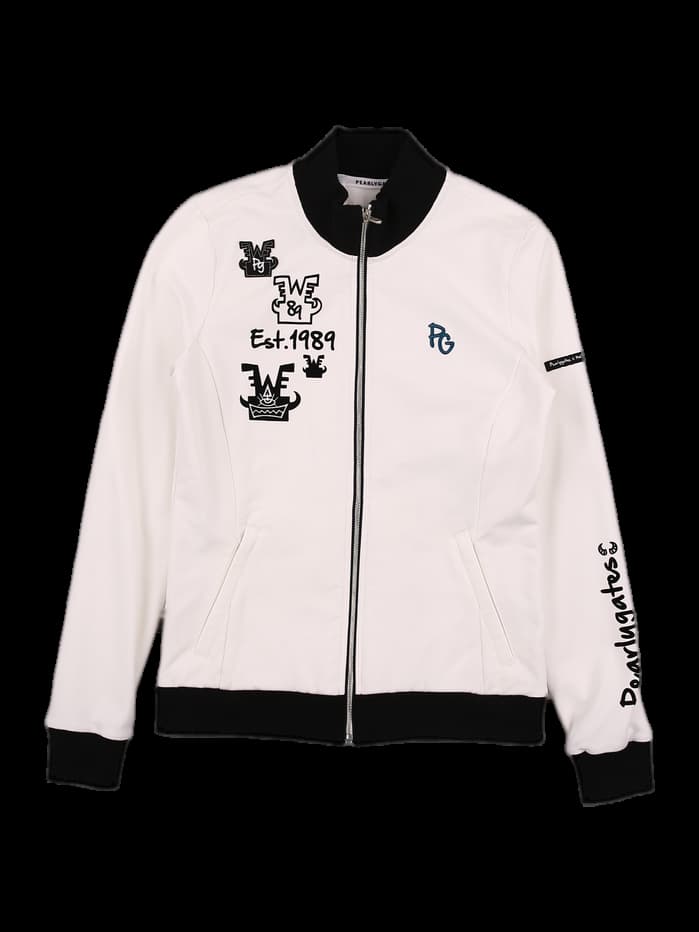 배색 긴팔 집업