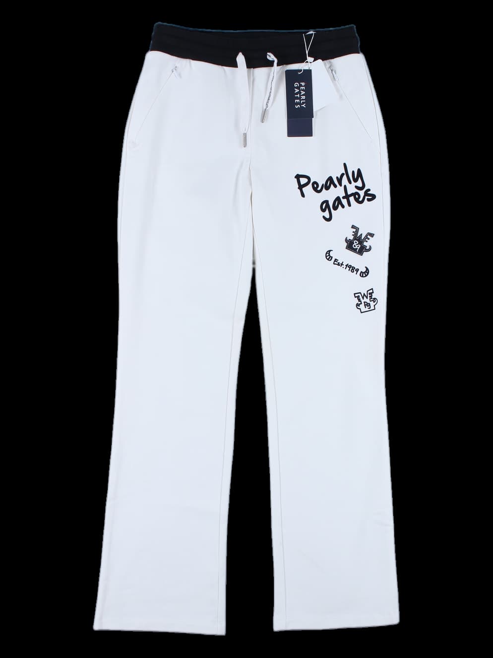 [새상품] 배색 밴딩 롱팬츠