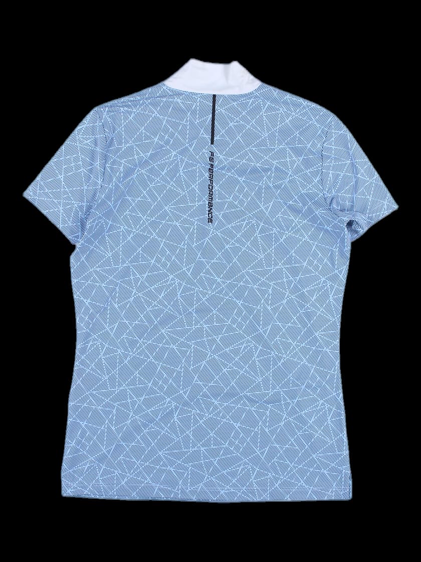 하이넥 배색 반팔티