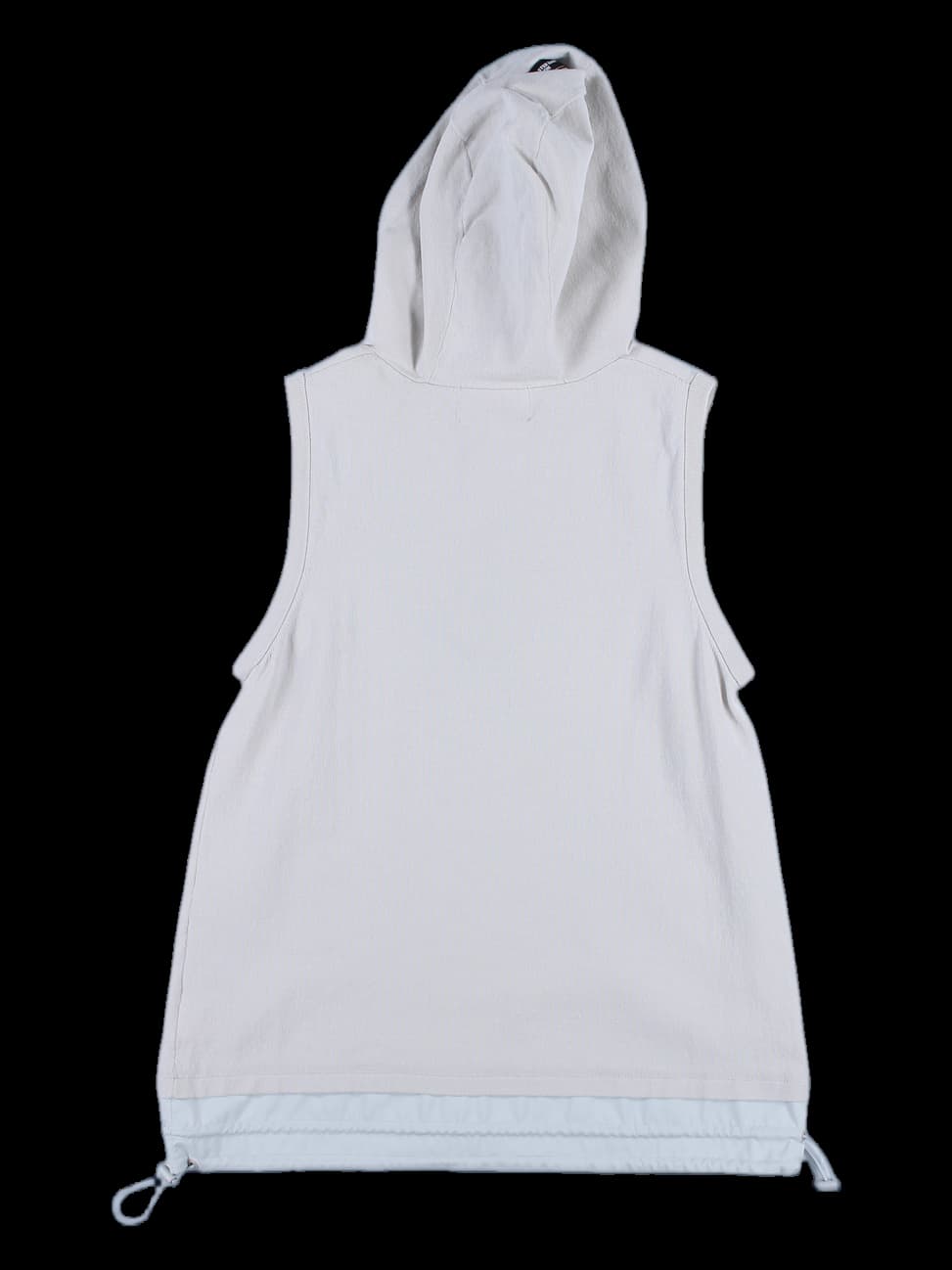 스트링 후드 슬리브리스