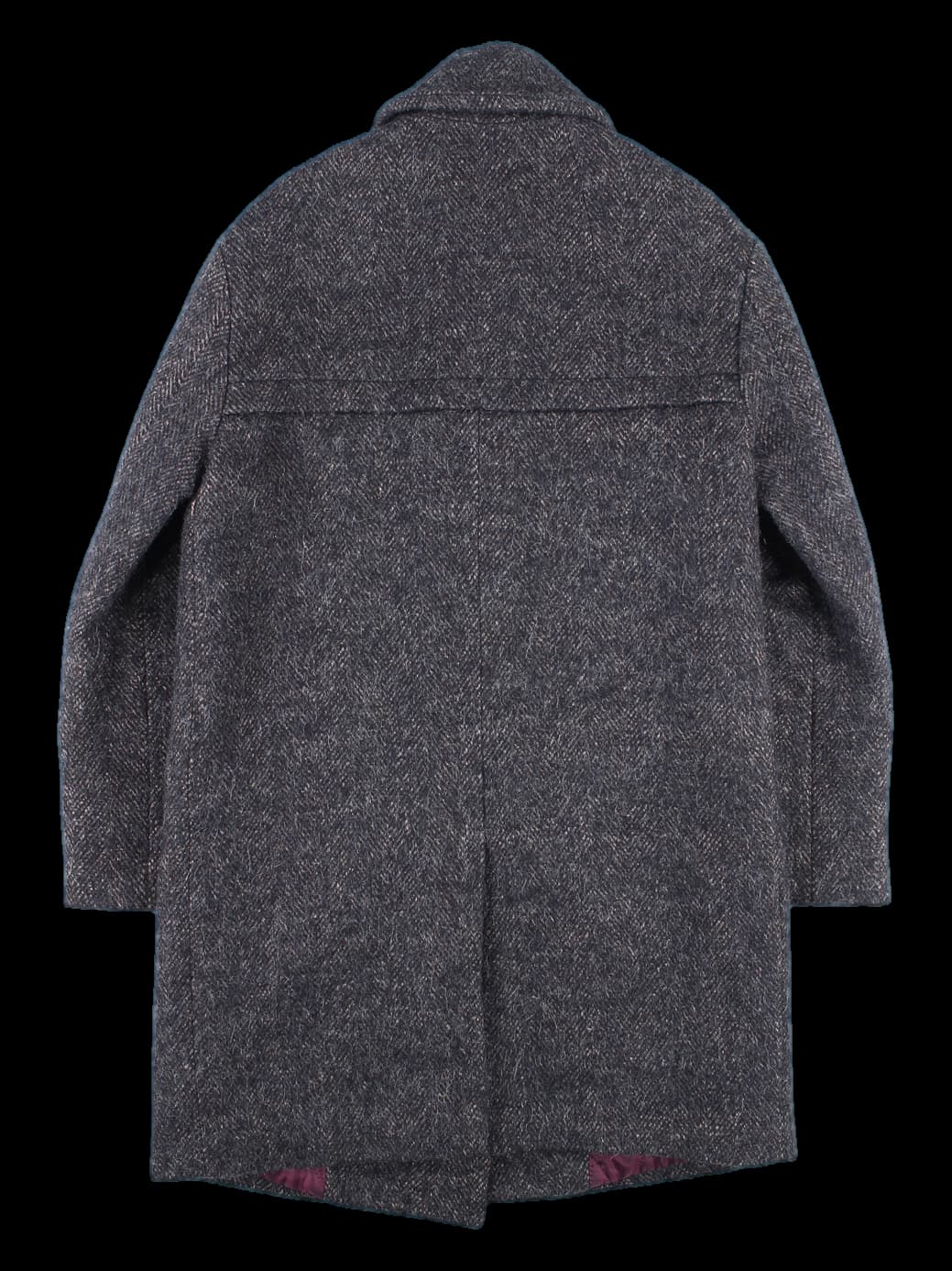 빅 버튼 긴팔 코트