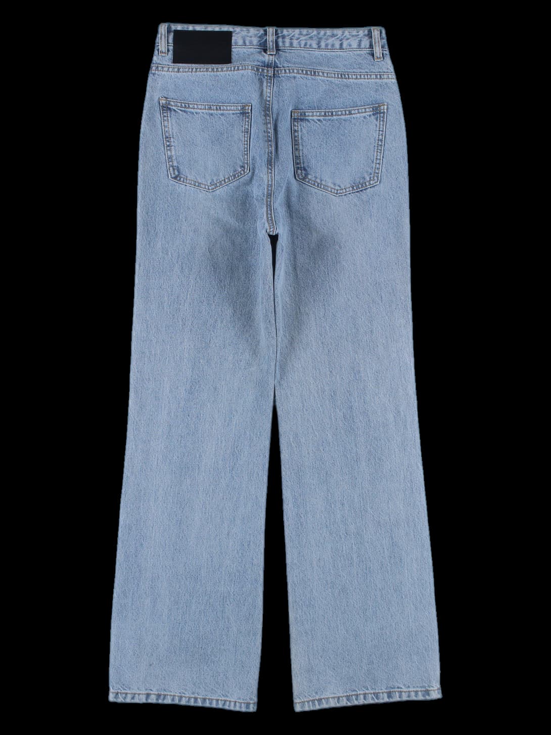 와이드 데님 롱 팬츠