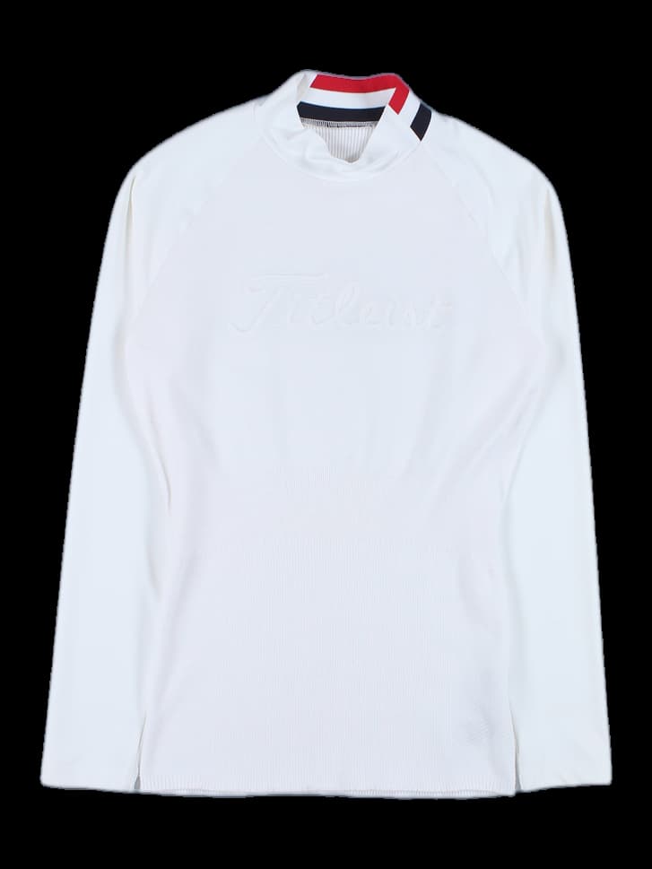 삼색 니트 패치 풀오버