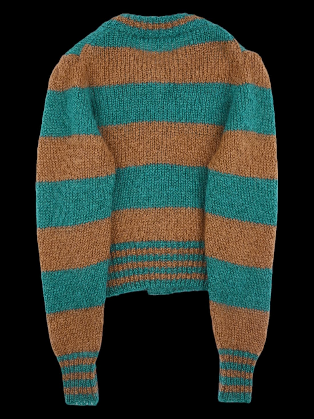 빅 버튼 배색 가디건