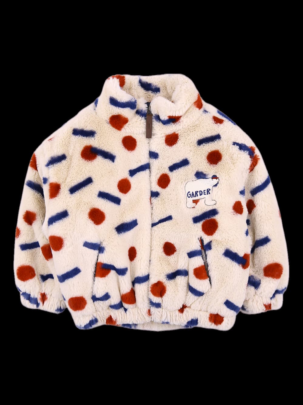 [키즈] 패턴 퍼 자켓